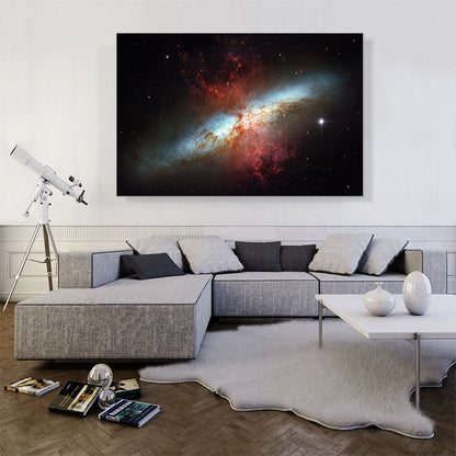 Hubble Telescope Starburst Galaxy Messier 82