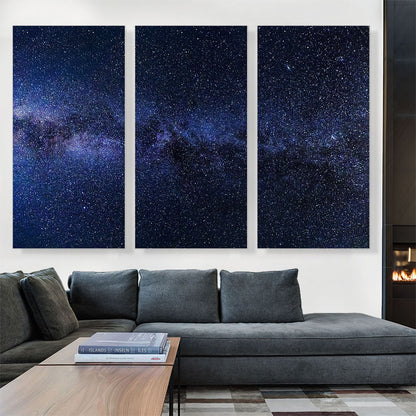 Blue Stars and Nebula in Space Hubble Telescope
