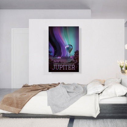 Jupiter Jovian Cloudscape Mighty Auroras NASA Poster