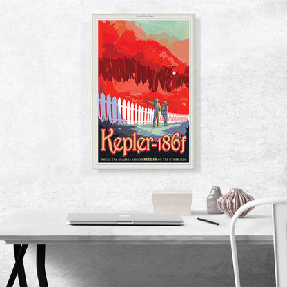 Kepler186F Grass is Redder on the Other Side NASA Poster
