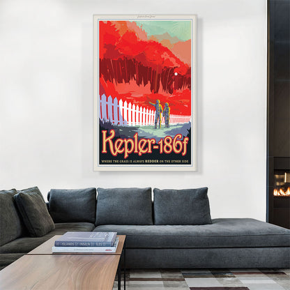 Kepler186F Grass is Redder on the Other Side NASA Poster