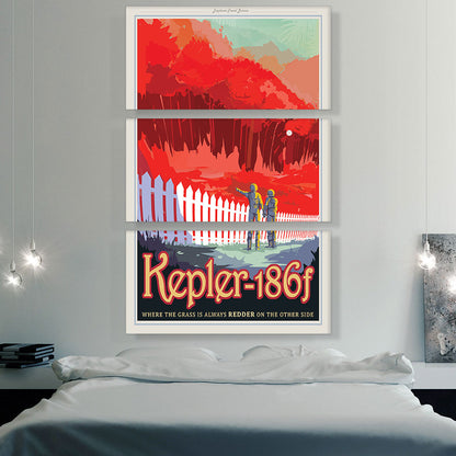 Kepler186F Grass is Redder on the Other Side NASA Poster