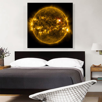 Burning Yellow Sun Star