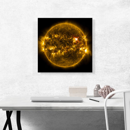 Burning Yellow Sun Star