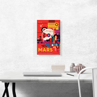 Mars Imagine a Future Where Early Explorations Become Historic Sites NASA Poster