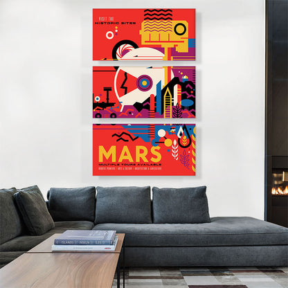 Mars Imagine a Future Where Early Explorations Become Historic Sites NASA Poster