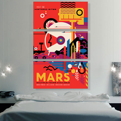 Mars Imagine a Future Where Early Explorations Become Historic Sites NASA Poster