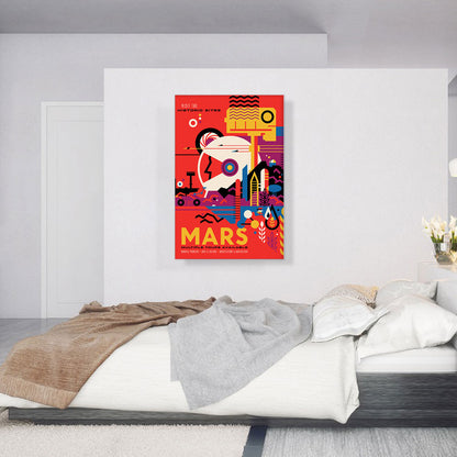 Mars Imagine a Future Where Early Explorations Become Historic Sites NASA Poster