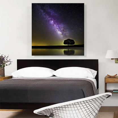 Milky Way Galaxy and Tree