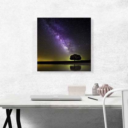 Milky Way Galaxy and Tree