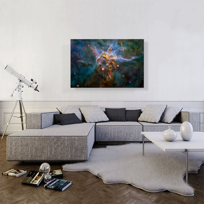 Mystic Mountain Carina Nebula Hubble Telescope NASA Rectangle