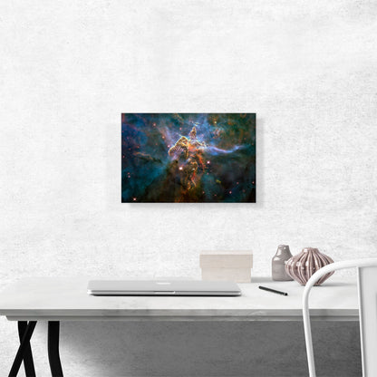 Mystic Mountain Carina Nebula Hubble Telescope NASA Rectangle