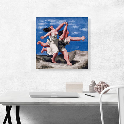 Two Women Running On The Beach 1922