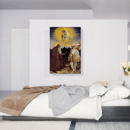 Virgin Appears To Hermits Anthony And St. George 1445