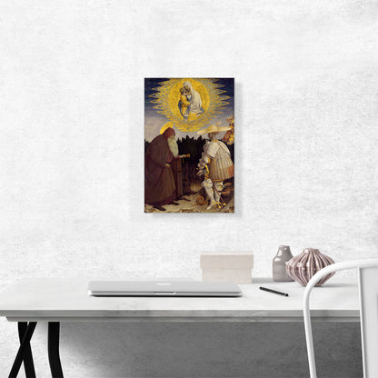 Virgin Appears To Hermits Anthony And St. George 1445
