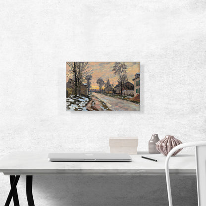 Road To Louveciennes Slush Sunset 1869