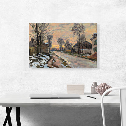 Road To Louveciennes Slush Sunset 1869