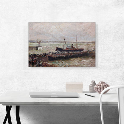 Ship Entering The Harbor At Le Havre 1903