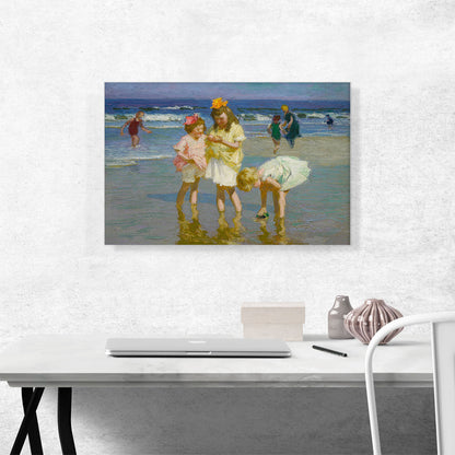Three Girls By The Seashore