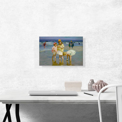 Three Girls By The Seashore