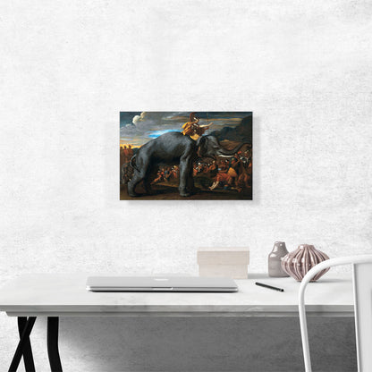 Hannibal Crossing The Alps On An Elephant