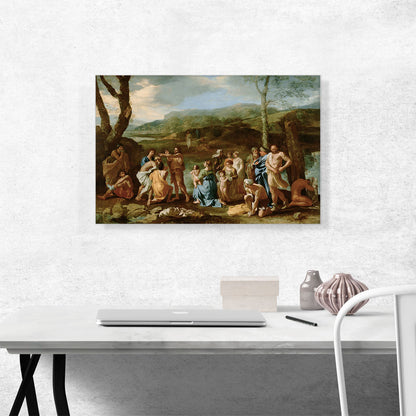 Saint John Baptizing In The River Jordan