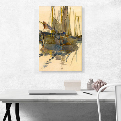 Two Fishing Schooners In 1892