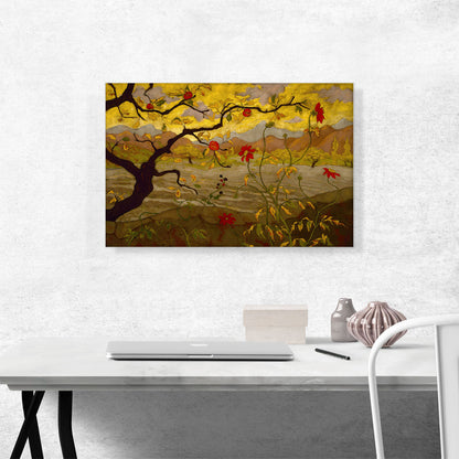 Landscape painting Apple Tree With Red Fruit 1902