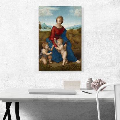 Madonna of the Meadow - The Madonna with the Christ Child and Saint John the Baptist 1506
