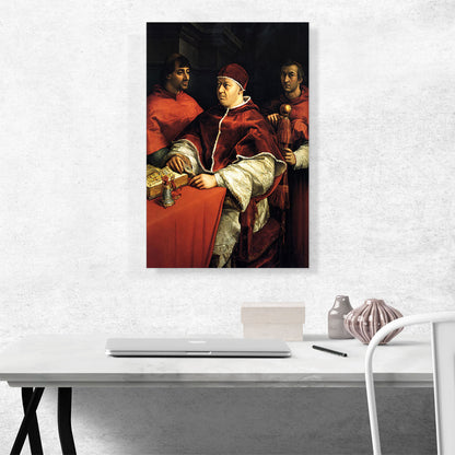Portrait of Pope Leo X with Two Cardinals 1519