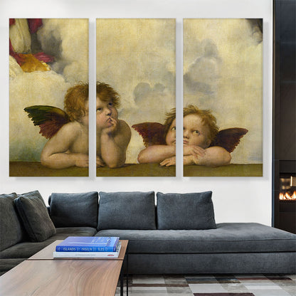 Sistine Madonna - Two Angels Detail - Rectangular 1513