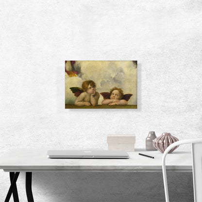 Sistine Madonna - Two Angels Detail - Rectangular 1513