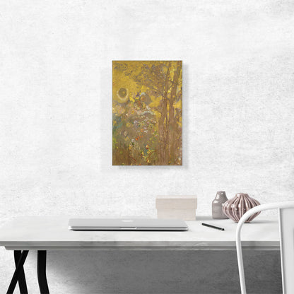 Trees on a Yellow Background