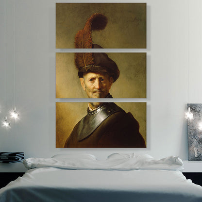 Old Man In Military Costume 1631
