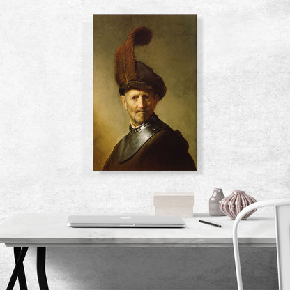 Old Man In Military Costume 1631