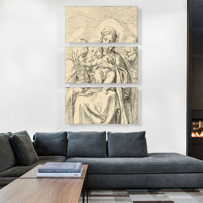 The Holy Family With Saint Clare