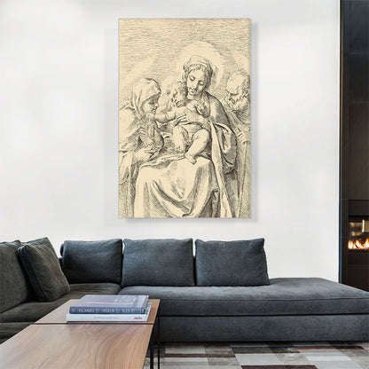 The Holy Family With Saint Clare