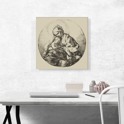 The Virgin Holding The Infant Christ 1600