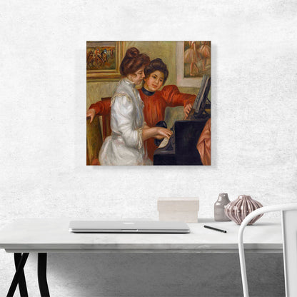 Yvonne and Christine Lerolle at the Piano 1898
