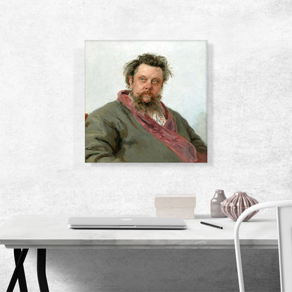 Portrait Of Modest Petrovich Mussorgsky 1881