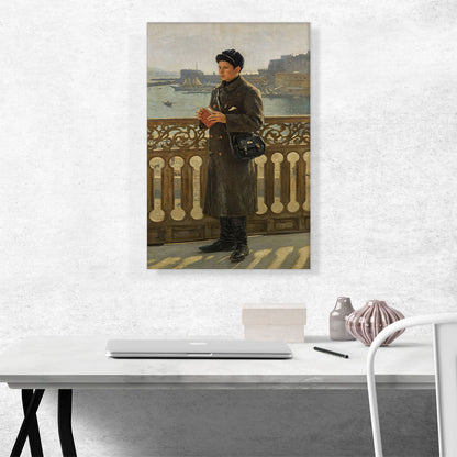 Portrait of Yuri Repin By The Bay of Naples 1894