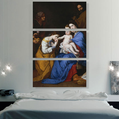 Holy Family With Saints Anne Catherine Of Alexandria 1648