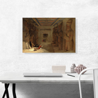 Hypostyle Hall Of Great Temple At Abut Simbel Egypt 1849