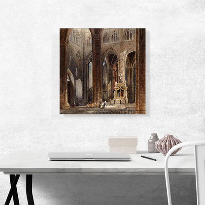 Interior Of Amiens Cathedral 1827