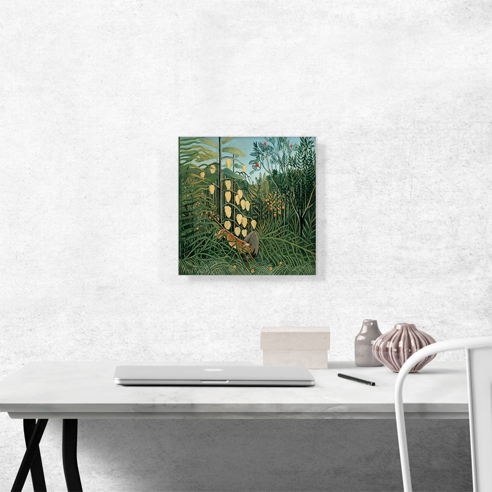 In a Tropical Forest - Struggle Between Tiger and Bull 1909
