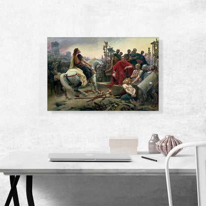 Vercingetorix Throws Down His Arms At Feet Of Julius Caesar 1899