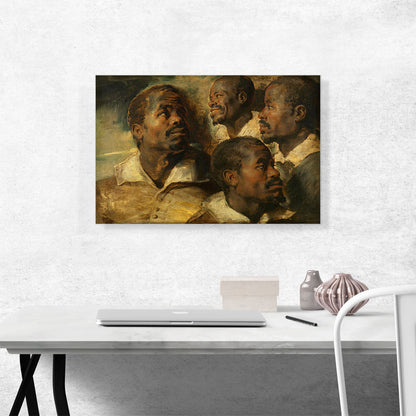 Four Studies of a Head of a Moor 1640