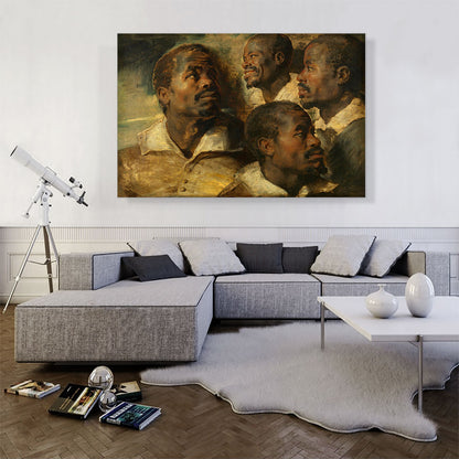 Four Studies of a Head of a Moor 1640