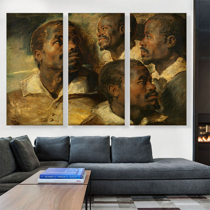 Four Studies of a Head of a Moor 1640