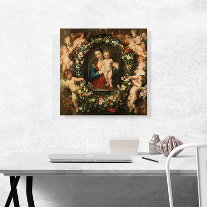 Madonna in Floral Wreath 1620